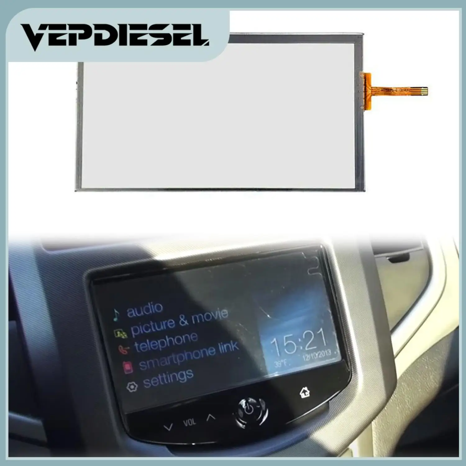 

1 шт., 7-дюймовый радиоприемник, стеклянный сенсорный экран, 4-контактный для Chevrolet Spark Sonic Navigation 2012-2016 LA070WV1(TD)(05) LA070WV1-TD05 Автозапчасти