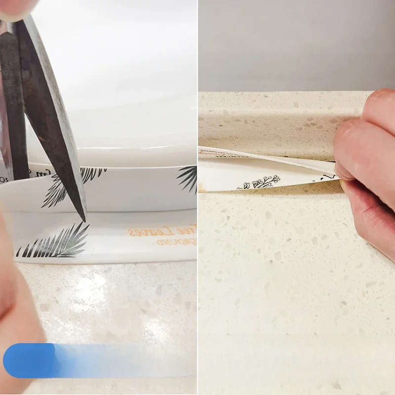 Waterproof Mold Proof Toilet   Seal Strip U-Shaped Tape Bathroom Corner Toilet Base Sealant Strip Home Decor Accessories