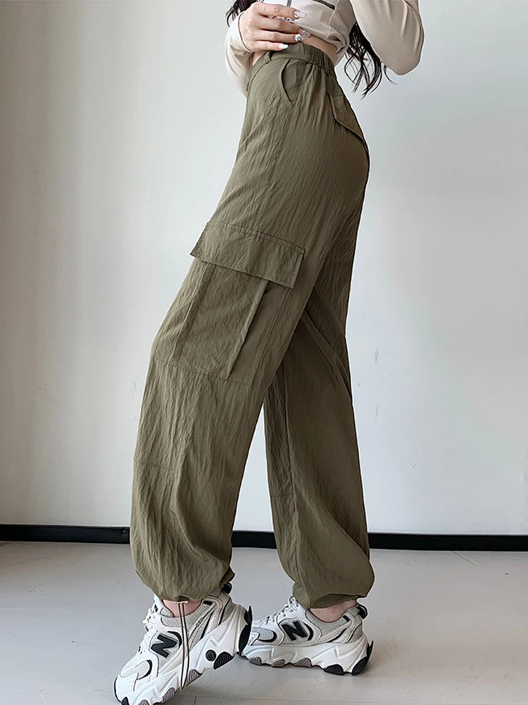 Casualหลวมขากว้างกางเกงผู้หญิงฤดูใบไม้ร่วงฤดู