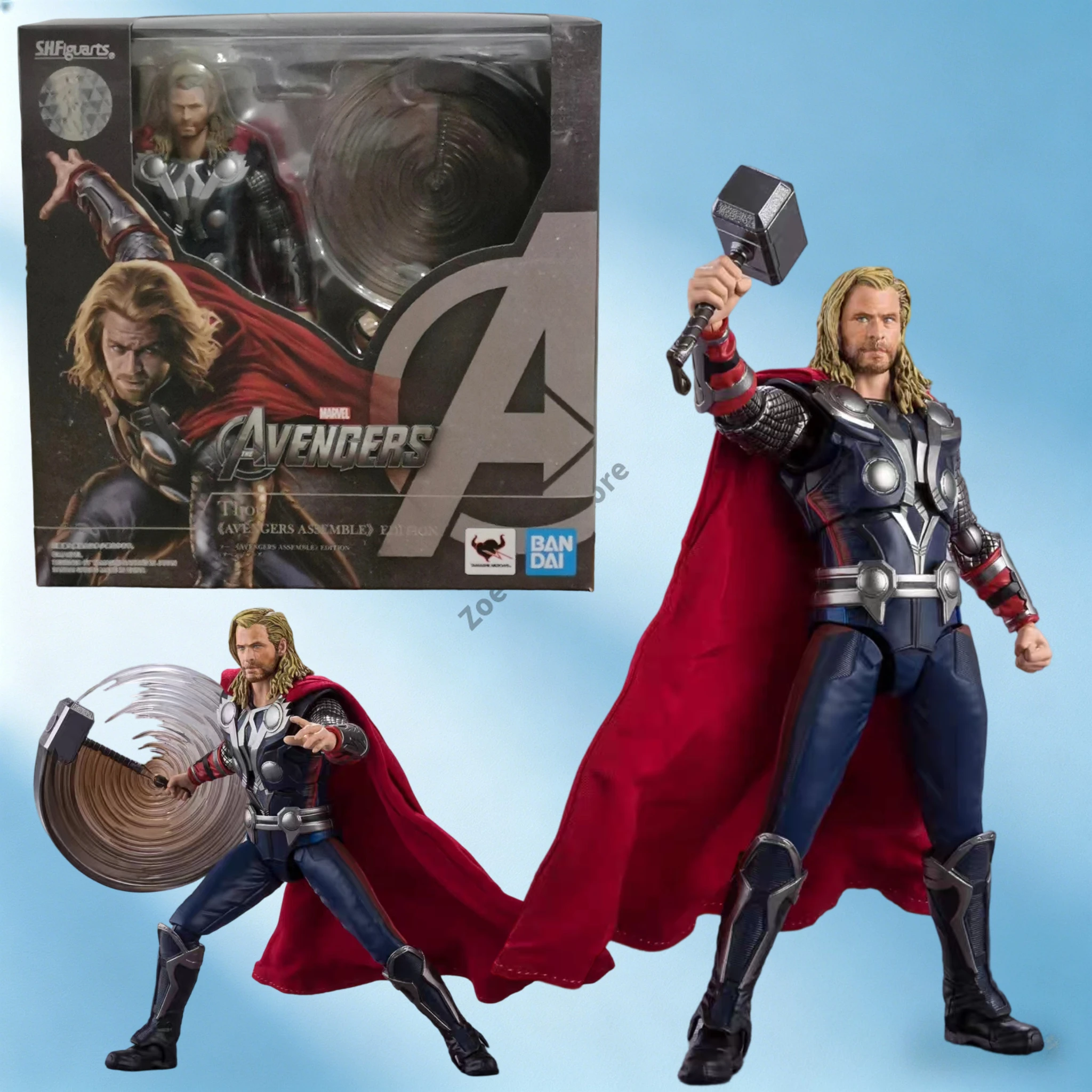 Фигурка Bandai SHF Avengers Thor Odinson (Сборная модель) Marvel Cinematic Universe, 6 дюймов, подарок