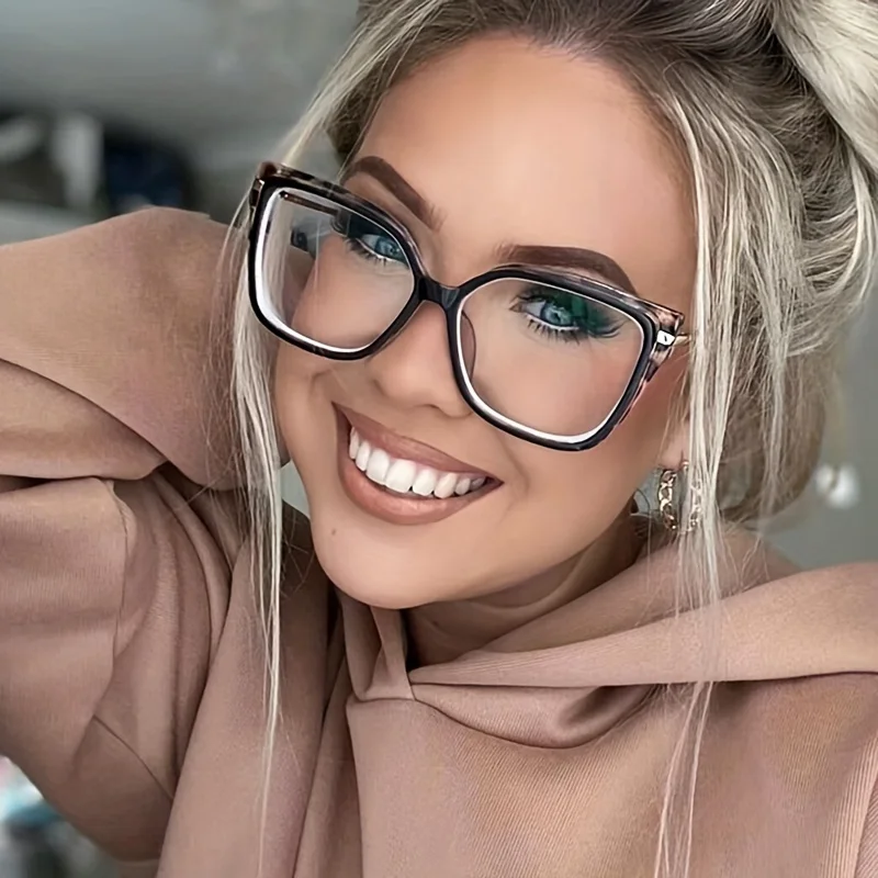    Neue Sexy Cat Eye Brille Frauen Anti Blau Licht Transparente Brillen Vintage Klare Brillen Optische Rahmen