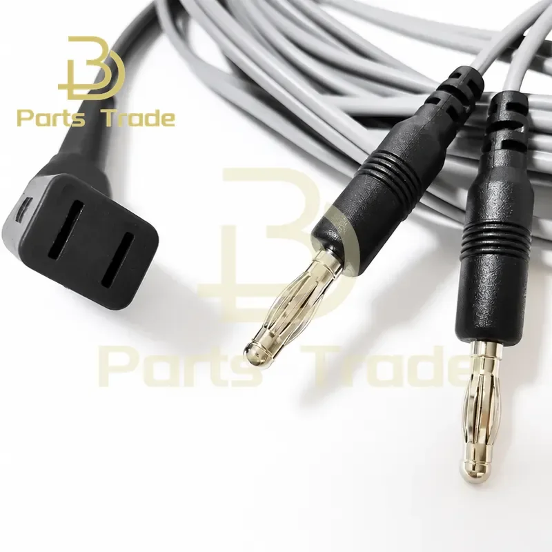 Bipolar Electrocoagulation Forceps Cable Silicone Wire Compatible for AESCULAP MARTIN Dual 4.0mm Male Connector 3m Length