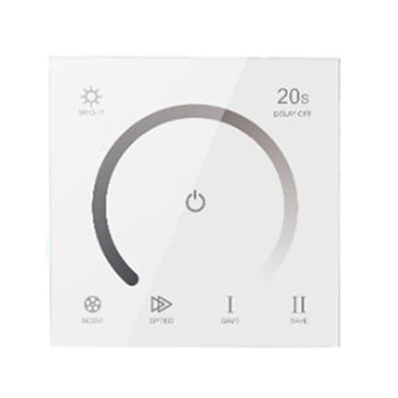 Imagem -01 - Inteligente Contato Dimmer Interruptor de Parede do Painel de Vidro Dimmable Temporizador Controlador Led Única Cor Luzes Strip dc 12v 24v inteligente contato dimmer interruptor de parede do painel de vidro dimmable temporizador controlador led unica cor luzes strip dc 12v 24v 01