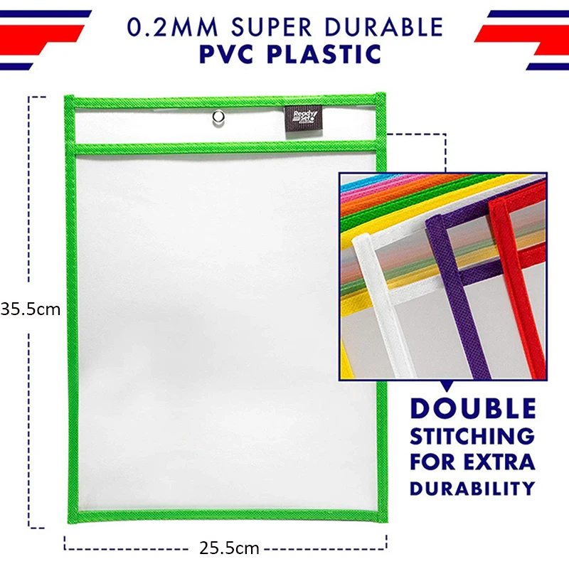 Dry-wiping Multi-function File Bag Student Supplies Painting Practice Calligraphy Tracing Red Reusable Portable Children Gifts