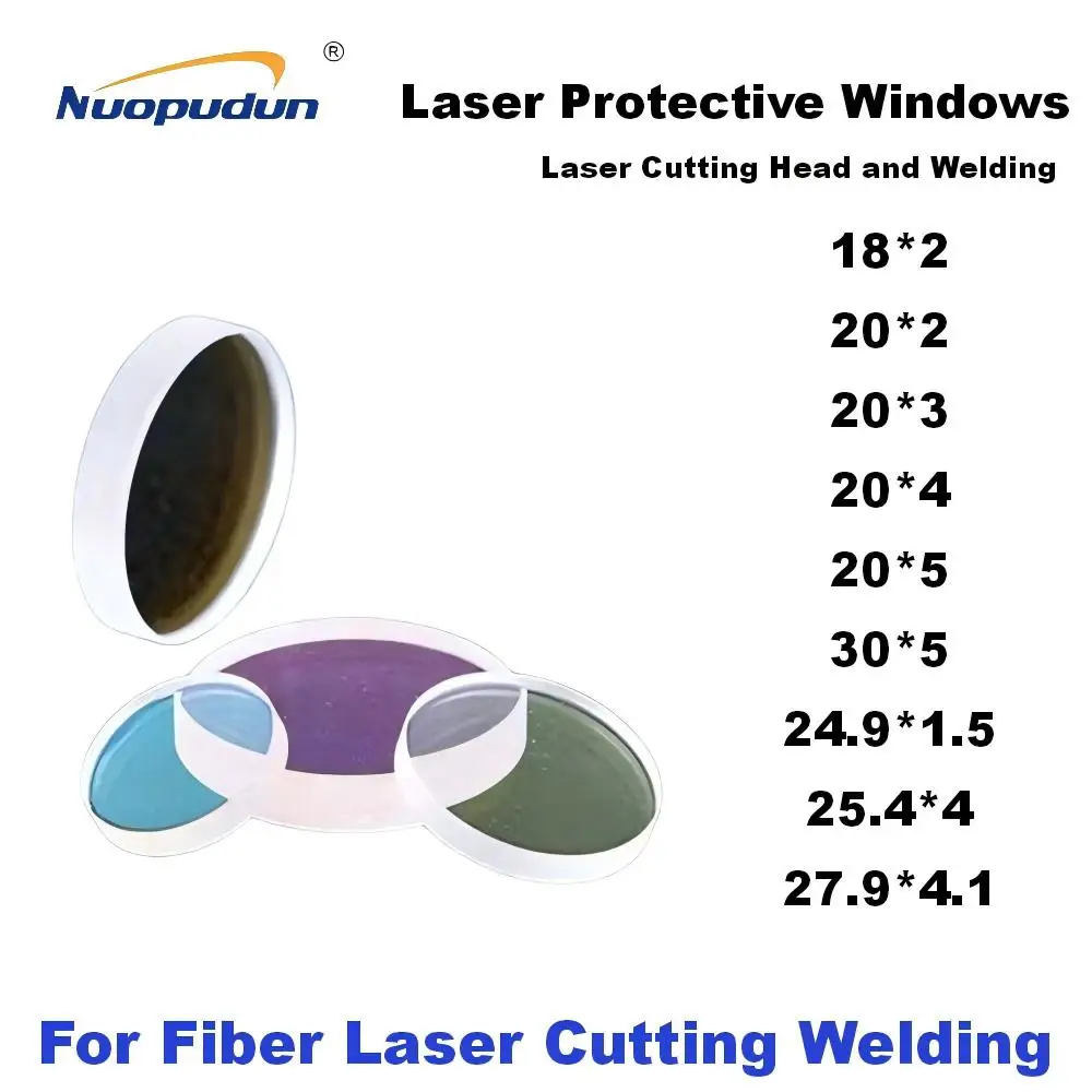 Fiber Laser Protective Windows Dia 18/20/27.9 For Raytools Bodor WSX Laser Cutting Head and Welding Laser Lens