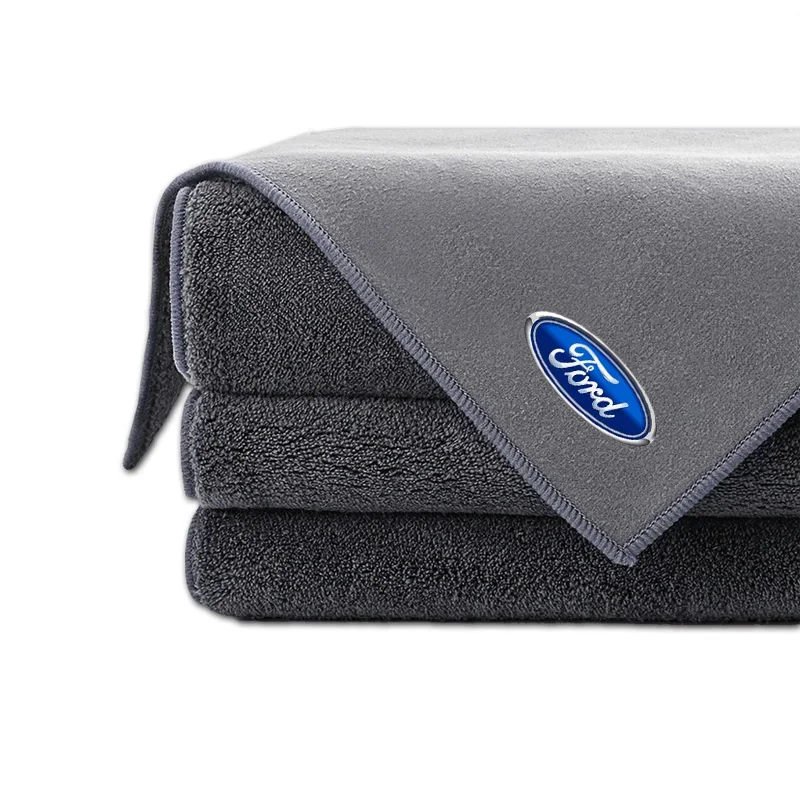 Car Styling Cleaning Rag Cloth Suede Fleece Microfiber Towel For Ford Focus Mondeo MK1 MK2 MK4 MK3 Fiesta ST Line Kugo Escape