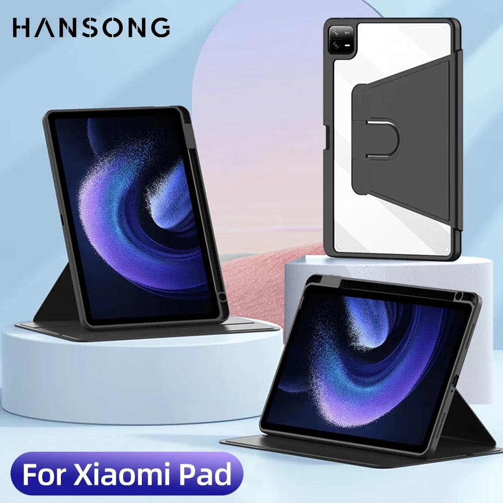 

For Xiaomi Mi Pad 6 Case for Xiaomi Mi Pad 5 & 5 Pro 11 inch With Awake/Sleep Cover for Mi Pad 6 Pro 11 inch 360° Rotation Case