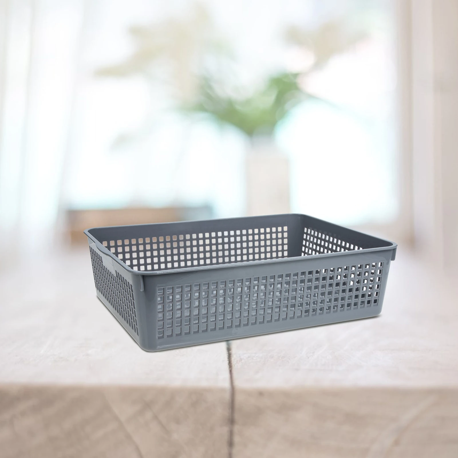 

3pcs Rectangle Storage Boxes Plastic Desktop Sundry Organizer Bathroom Kitchen Office Multifunctional Snack