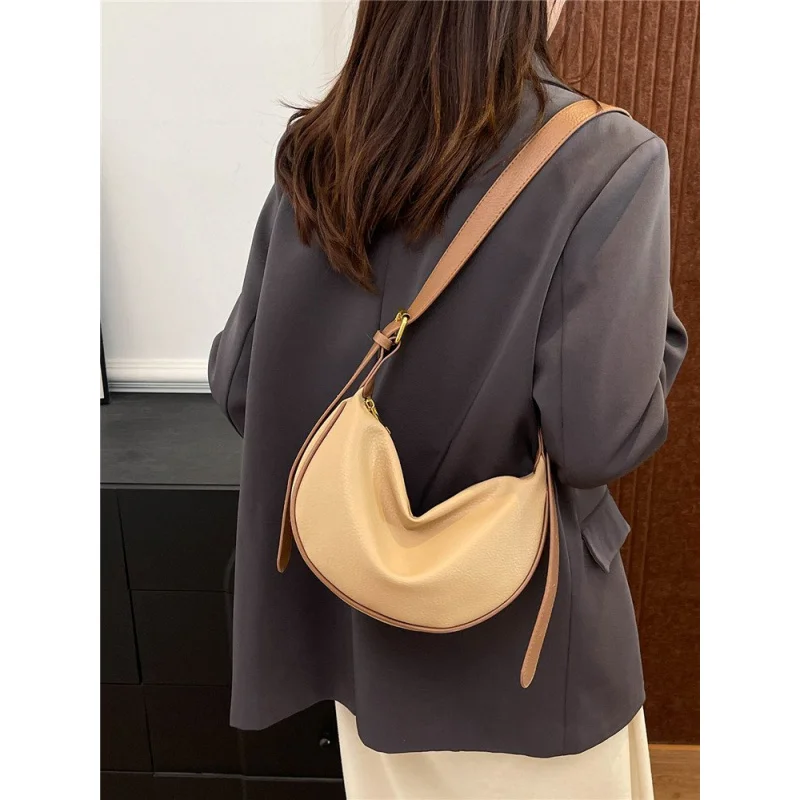 

Chic Amorphous Crossbody For Women Designer Inspired Soft Sculptural Leather That Drapes Beautifully When Worn