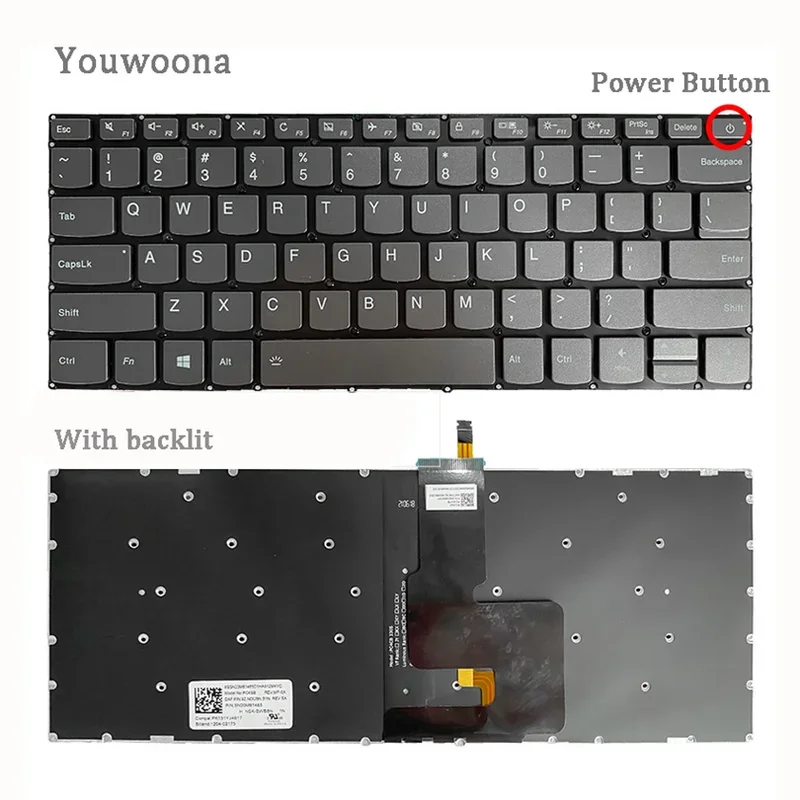 New Original laptop keyboard for Lenovo V14-IWL V14-IIL V14-IKB V14-ADA V14-ARE