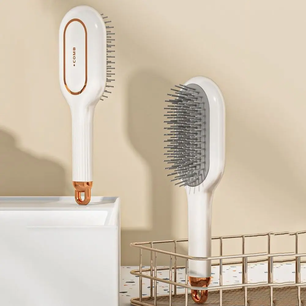 

Large Board Air Cushion Comb Head Massage Self Cleaning Scalp Massage Comb Smooth with Cleaning Brush Airbag Combs