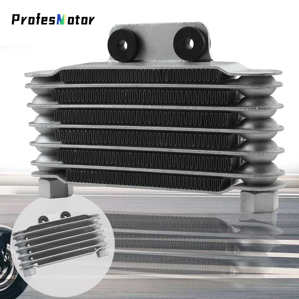

Motorbike 6 Row Radiator Oil Cooler 125cc Motocross Accessories for Yamaha Suzuki Gy6 Dirt Pit Bike Universal Parts Enduro