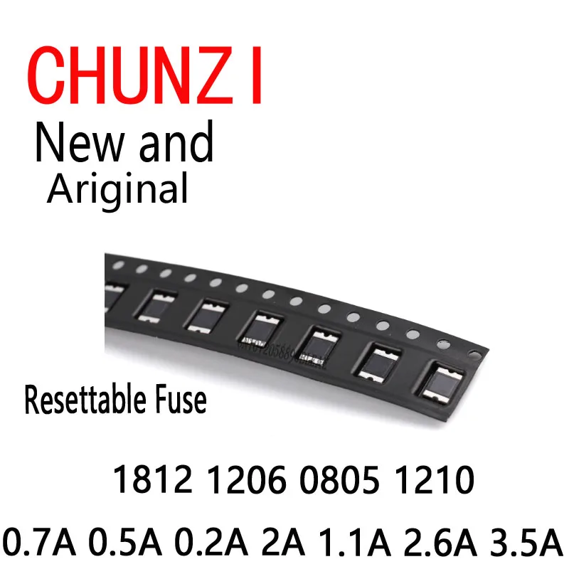 300pcs=15Values*20pcs SMD Resettable Fuse Kit PPTC PolySwitch Self-Recovery 1812 1206 0805 1210 0.7A 0.5A 0.2A 2A 1.1A 2.6A 3.5A