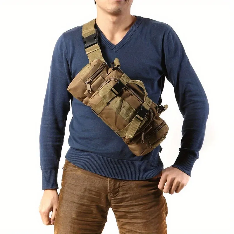 Herren taktische wasserdichte Gürtel tasche Single Shoulder Cross body Kamera tasche Camping Wandern Reisetasche 3p Brusttasche Einkaufstasche Gürtel tasche – Detail 5