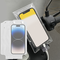 Universal Transparent Mobile Phone Bag Waterproof Pouch For Rainy Days Riding Rain-proof Cellphones Clear Protector Cover