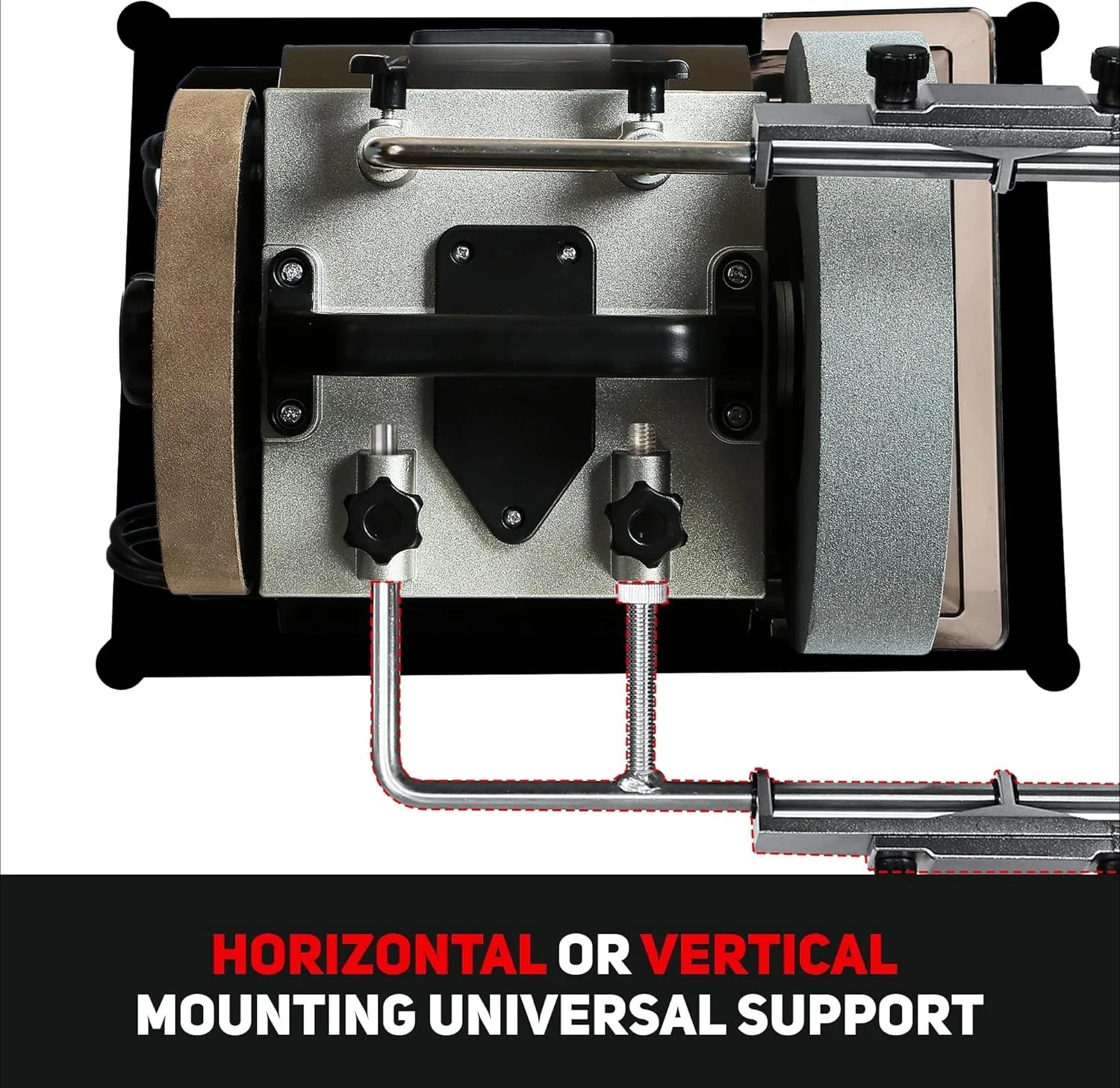 10-Inch Variable Speed Wet Sharpening System, 1.2-Amp Two-Direction Water Cooled Wet Stone Grinder 90-160RPM