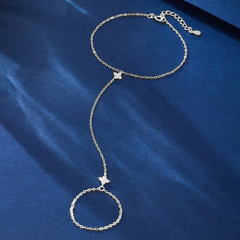 

Jenny&dave Jewelry Necklace Necklaces For Women S925 Pure Silver Finger Linked High-end Accessory Star Bracelet