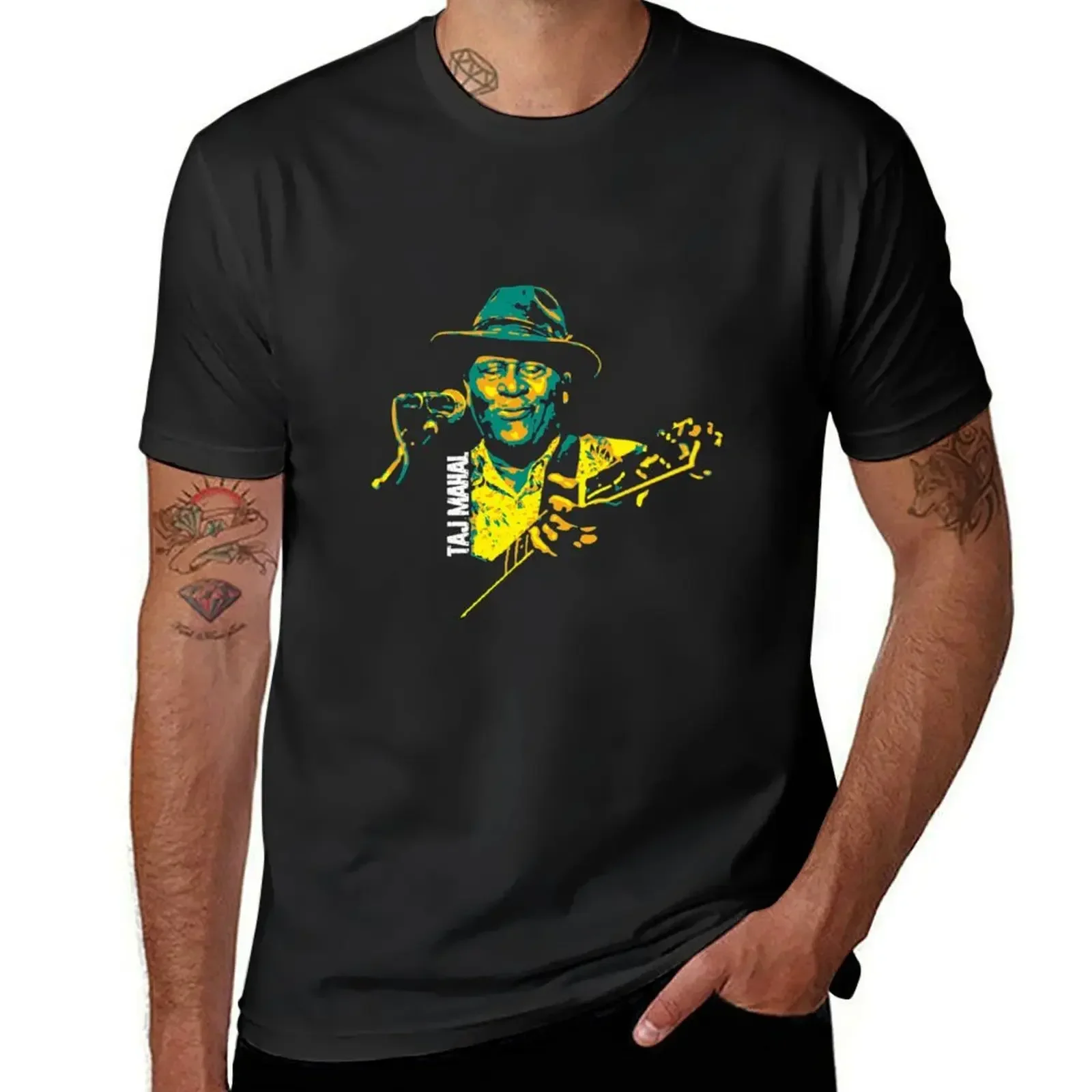 

Taj Mahal Taj Mahal. Henry Saint Clair Fredericks. American blues musicians. Blues musician legends. blues guitarist T-Shirt