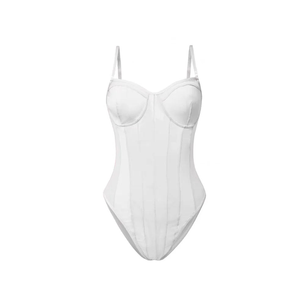 

Fashion Transparent Deep V Jumpsuits Sleeveless Slim Fit Camisole Jumpsuits Underwear Romper Shorts Mesh Bodysuit Women Girl