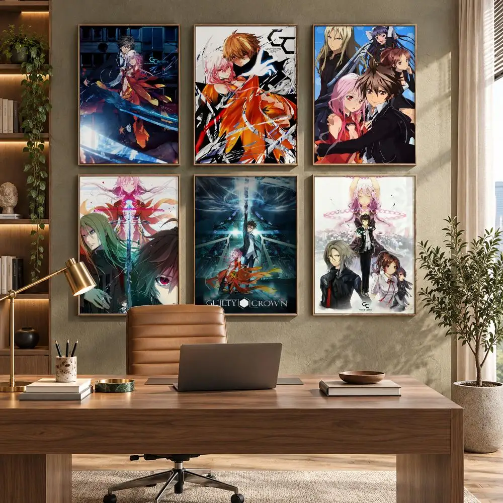 G-Guilty Crown Poster High-Quality Waterproof Wall Decal for Study, Living Room & Garage, Great Gift for Fans