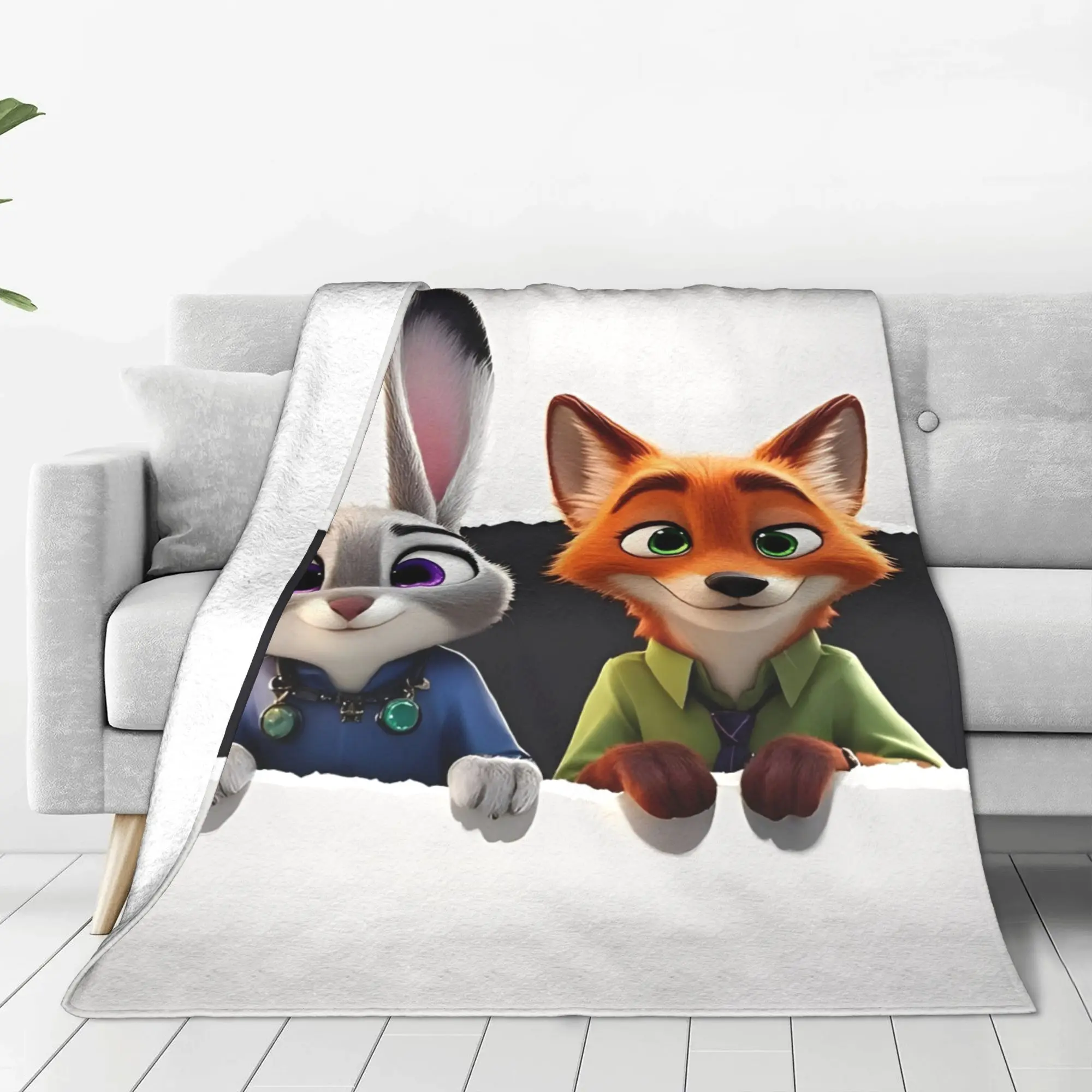 Zootopia 2 بطانية دافئة لينة موضة أفخم رمي بطانية للأطفال الكبار الأريكة السرير الفانيلا المفرش غطاء السرير