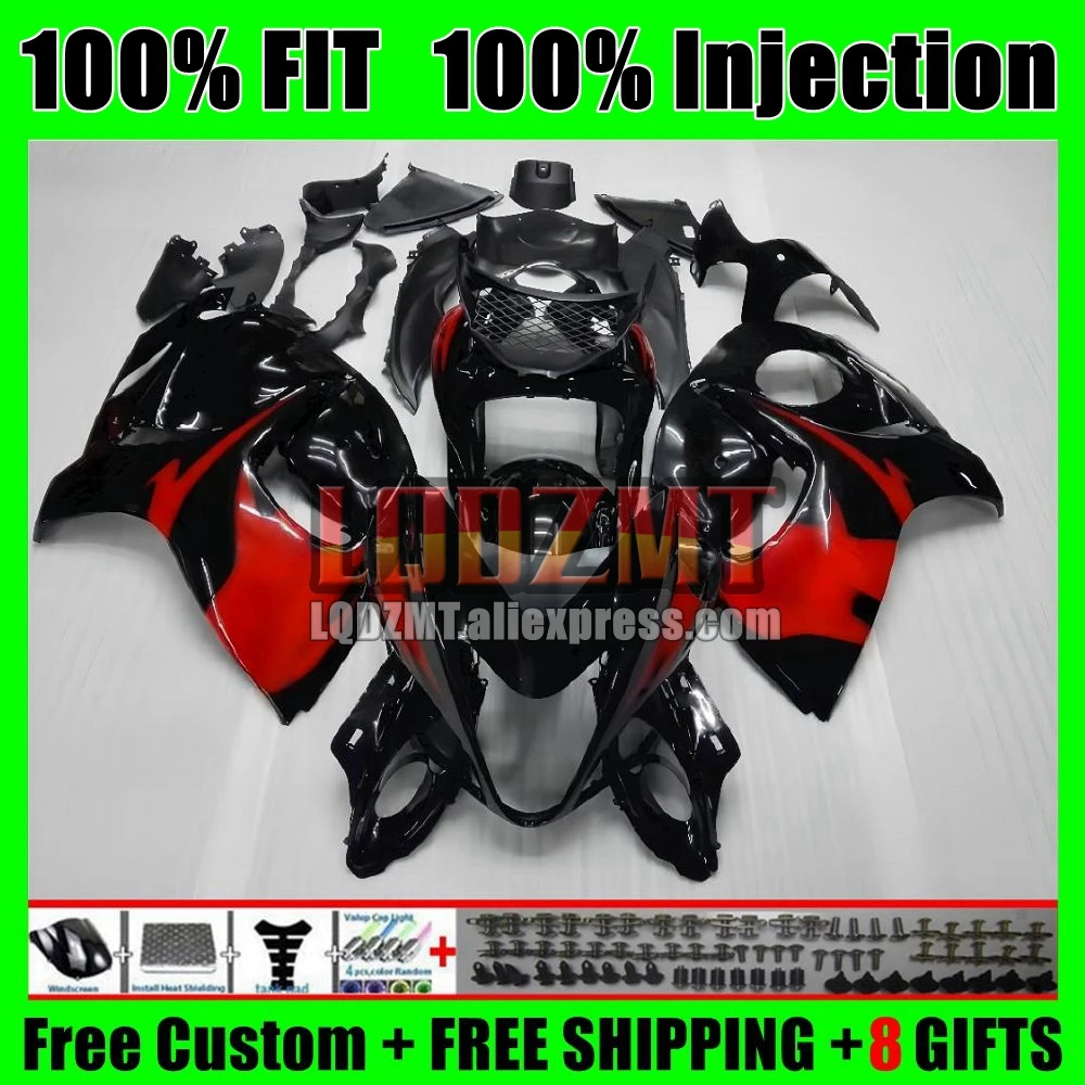 Fairing For SUZUKI Hayabusa GSXR1300 08 09 10 11 12 13 14 Stock black 28No.11 GSXR 1300 GSXR-1300 2015 2016 2017 2018 2019 2020