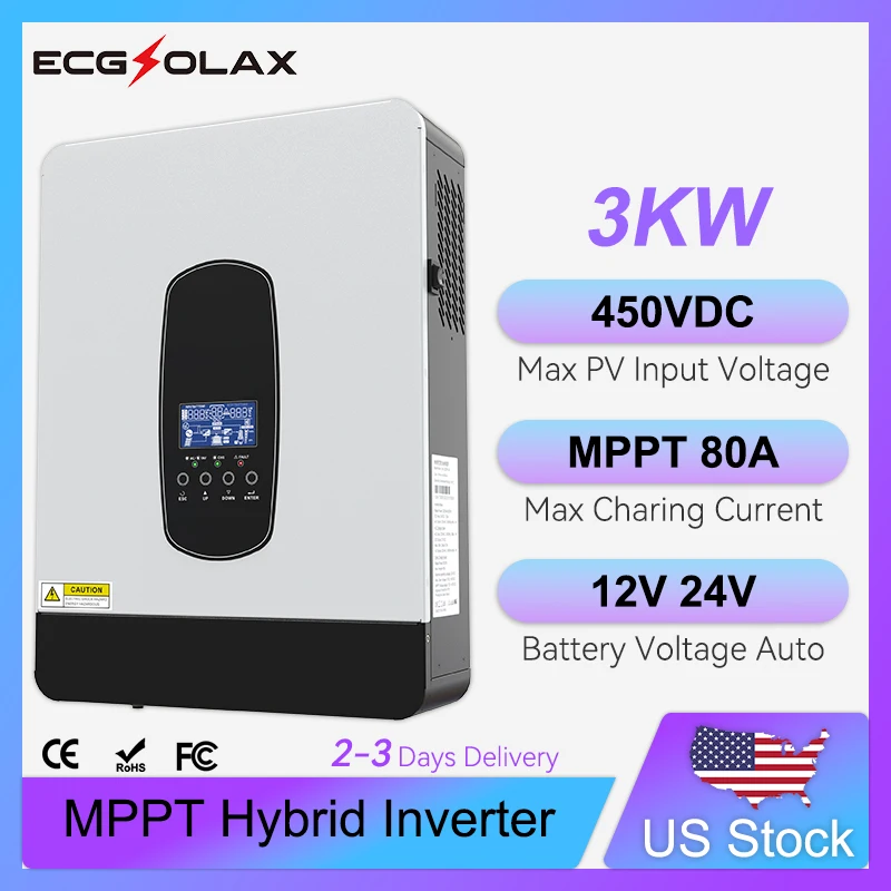 Ecgsolax 3KW Hybrid…