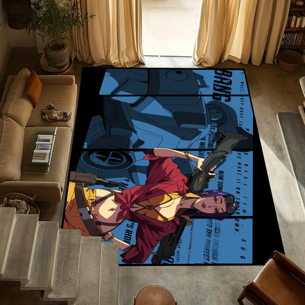 

Anime Cowboy BebopS small carpet Bedside Kitchen Bath Living Home House Bedroom Floor Mat Doormat Large Carpet Rug Decoration