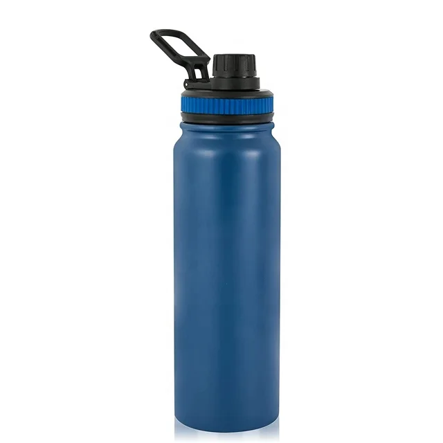 

New 2024 Eco Friendly Water Bottle 27oz Wide Mouth Straw Lid Travel Mug Keep Ice Cold/Hot Stainless Steel Bottle,one piece