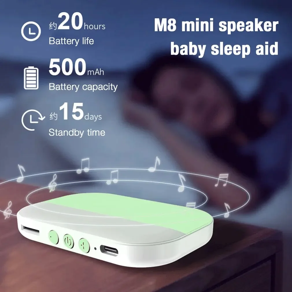 Bluetooth 5.2 Speaker Artifact Support TF Card Wireless Bone Conduction Box Mini Stereo Music Player Under Pillow Sleep Aid