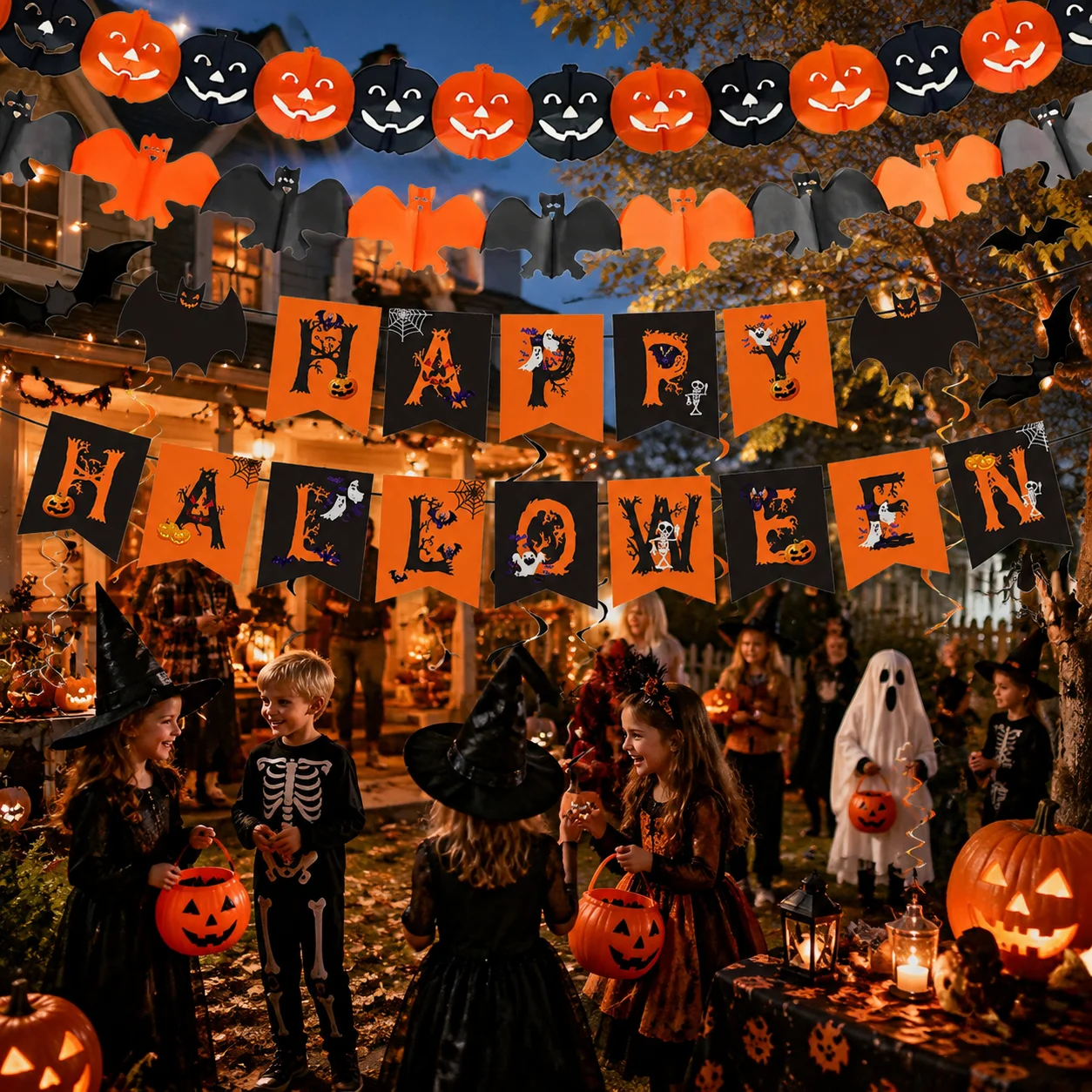 2026 Halloween Party Banner Ha - огляд і ціна Home Decor Garland