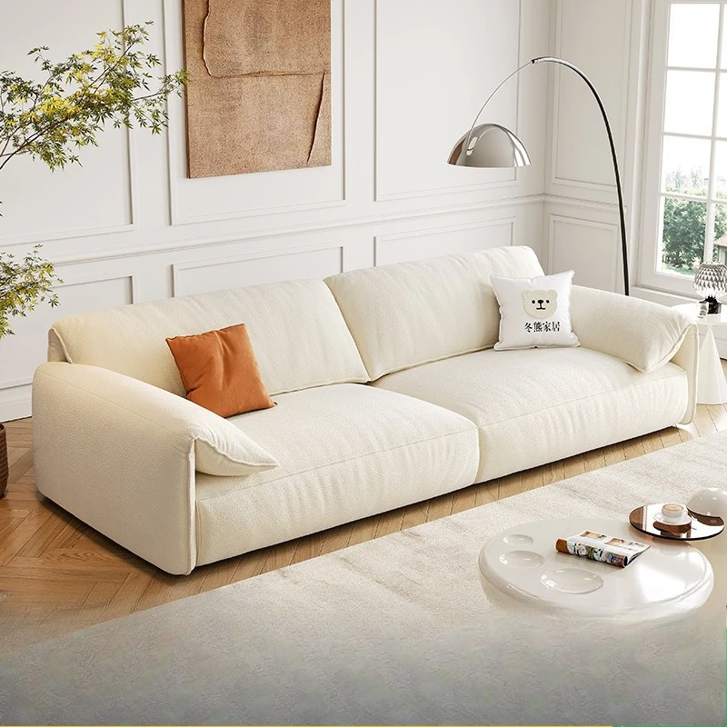 Elephant ear sofa living room modern simple small apartment latex cat scratching fabric sofa