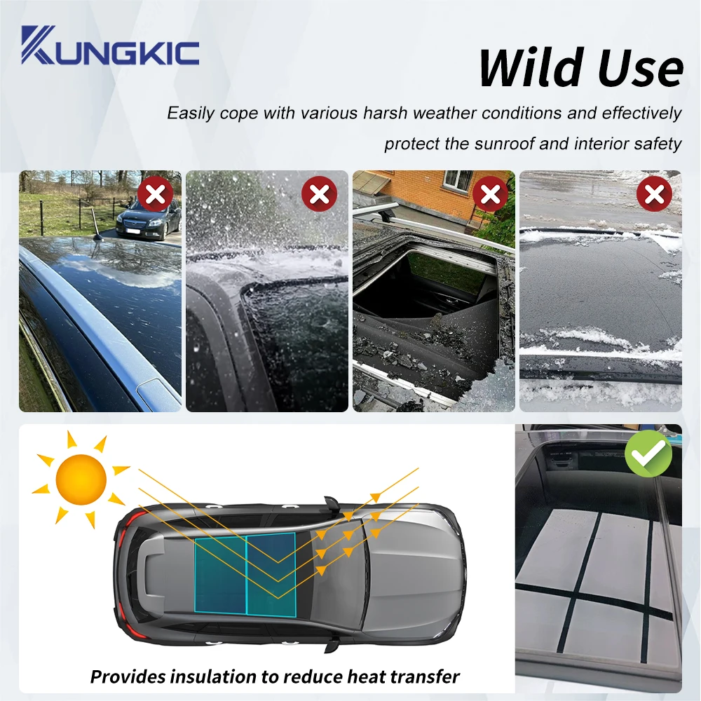 

For Mercedes Benz E GLC 2017-2023 Car Sunroof Window Sticker Roof Film Ice Armor Sunshade Film Decal Modification Styling