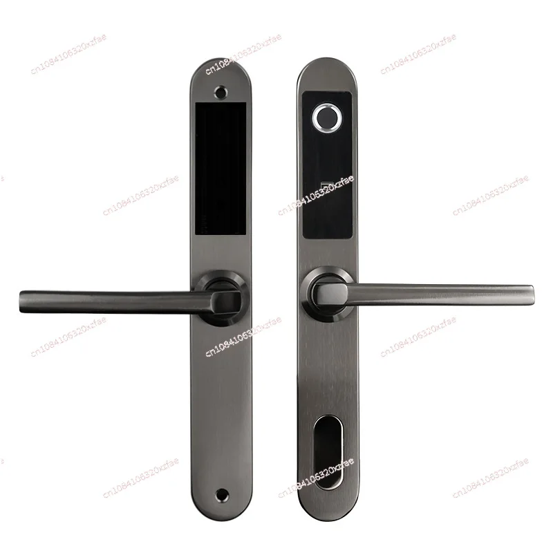 Narrow door broken bridge aluminum 304 stainless steel fingerprint lock password magnetic card induction home door smart lock