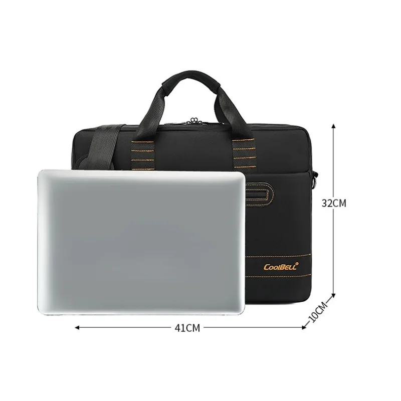 Chikage Business Briefcase One Shoulder Bag Large Capacity Casual Handbag Multi-function Simple Laptop Bag Crossbody Bag