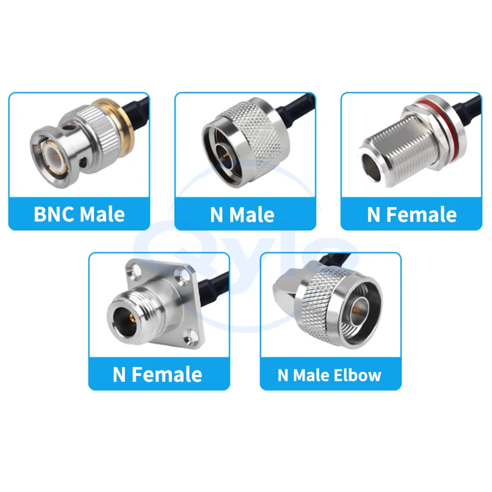 (1 pcs) BNC to N-type RF Coaxial Cable RG402 Semi-Flexible Leather-Finish Unshielded Low-Attenuation Semi-Flexible Cable 18G