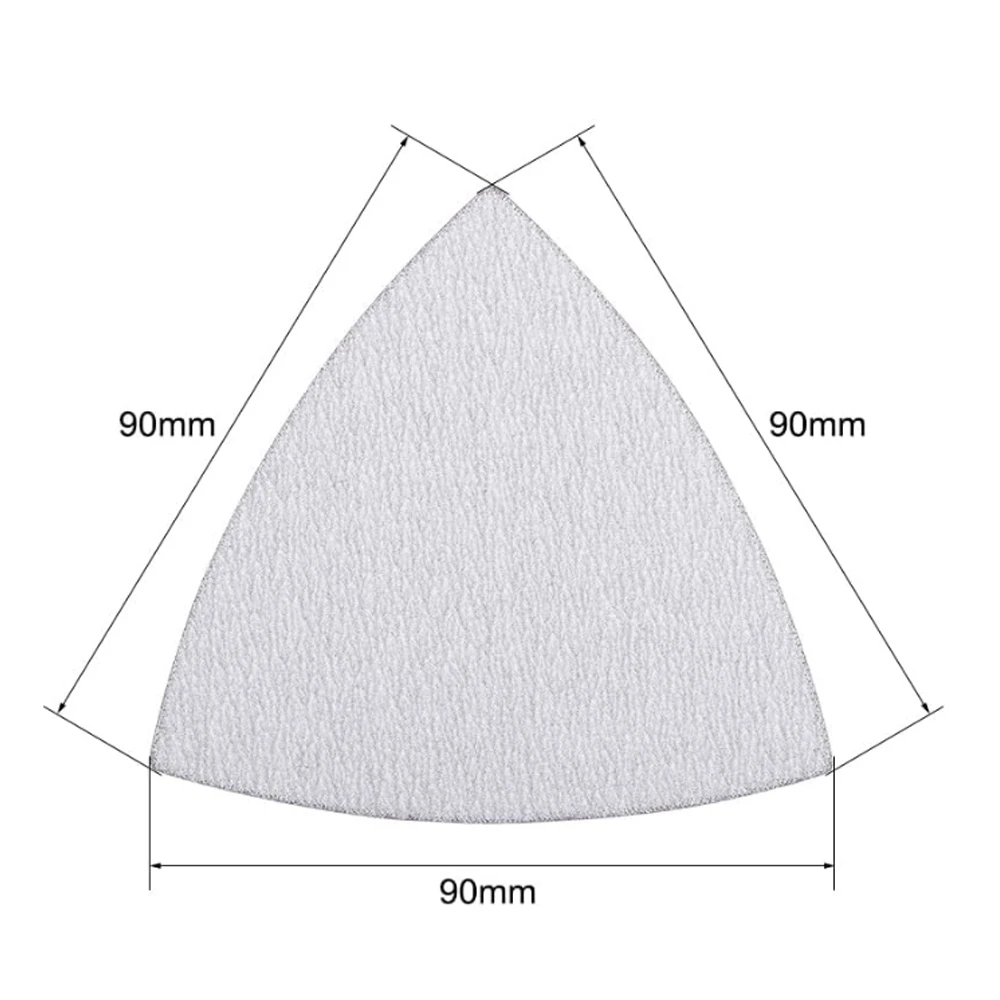 30Pcs 90*90*90mm Triangle Sandpaper Set 60-1000Grit Sanding Sheets Disc Sandpaper For Metal Wood Polishing