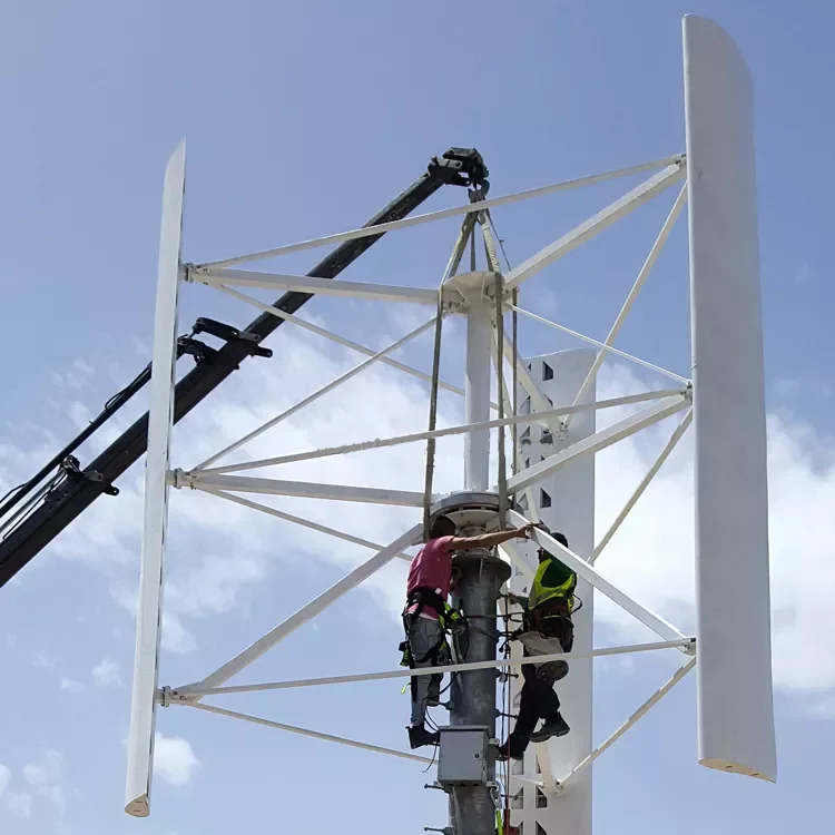 1KW 2KW 48v 96v120V Vertical Axis Wind Turbine Generator Grid Inverter for Home/Farm/Boat/Yacht Use Free Energy Windmill