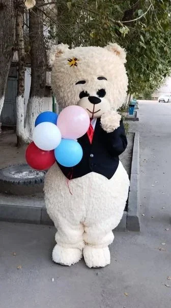 

Новый черный плюшевый костюм медведя для взрослых, маскарадный костюм животного для Хэллоуина, карнавала, Рождества, Пасхи