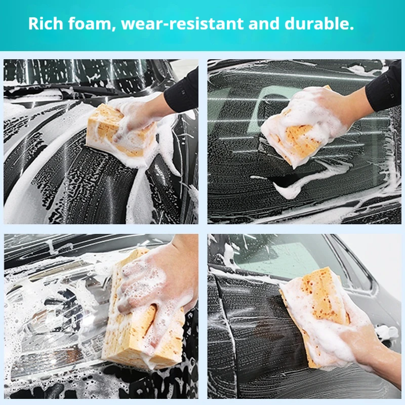 Car Wash Honeycomb Sponge Block Large Size Soft Foam Cleaning Sponge Reusable Car Motorcycle Washing Sponge Brush Anti-scratch