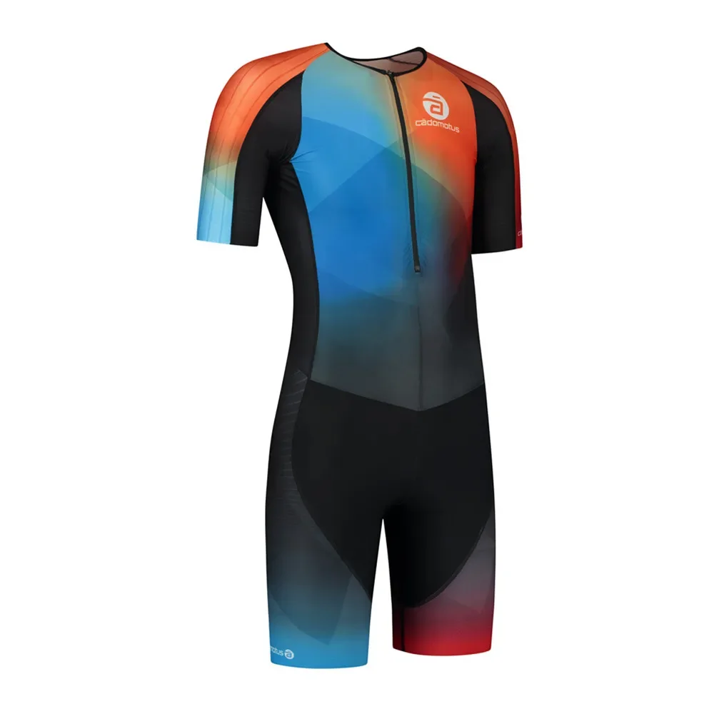 Cudomotus Racing Suit Short Sleeve Suit Triathlon Women Speed Inline Roller Skate Kit Suit Ropa Ciclismo Fast Skating Clothing