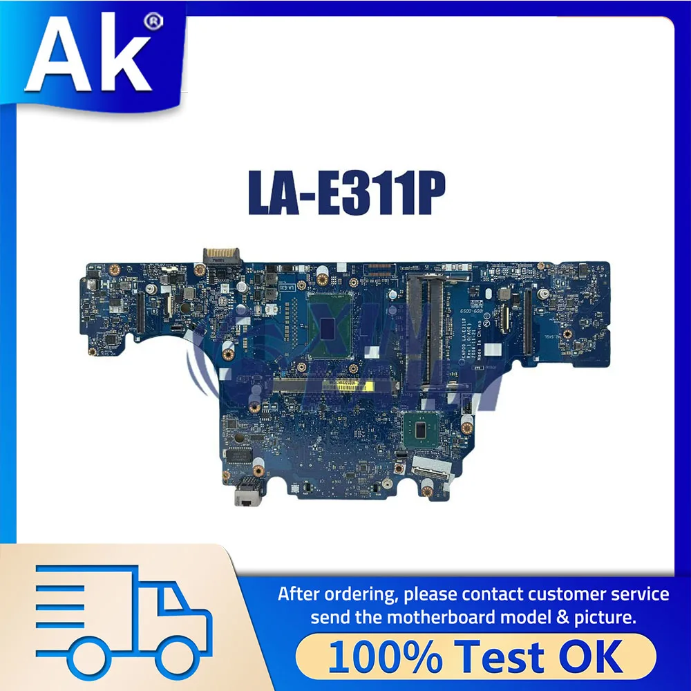 Notebook Motherboard For DELL Latitude 7520 M7520 00G75Y 0H91VT 0W513H 07VJ0M LA-E311P Laptop Mainboard E3 I5 I7 6th 7th CPU