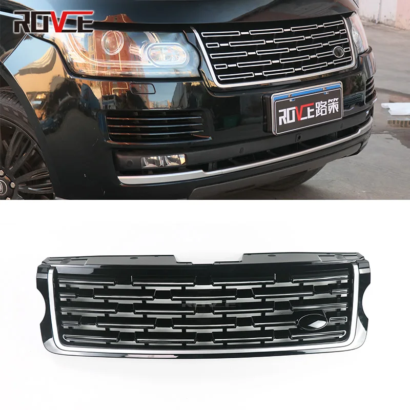 ROVCE Front Bumper Grille Racing Grills For Land Rover Range Rover Vogue  2013-2017 L405 Upgrade 2023 NEW Style Radiator Grille