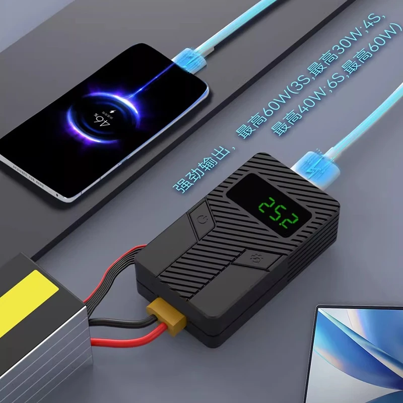 For FDQ Discharger Quick Charging Discharging Tool PD3.0/QC4+ Protocals Supported for Energy Conversion Efficient-A51M