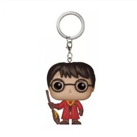 Funko POP Keychain Toy Harried Hermione Potters Series Ginny Ron Hedwig Snape Fawkes Dementor Luna Pocket Pop Key Ring Chain Toy