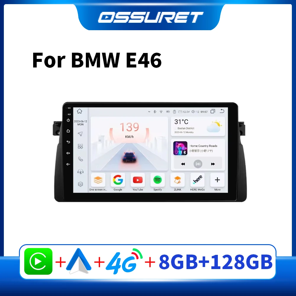 

Автомобильный радиоприемник Android для BMW E46 M3 318 320 325 330 335 Android Auto Stereo CarPlay Мультимедийный плеер 7862 Интеллектуальный аудио GPS