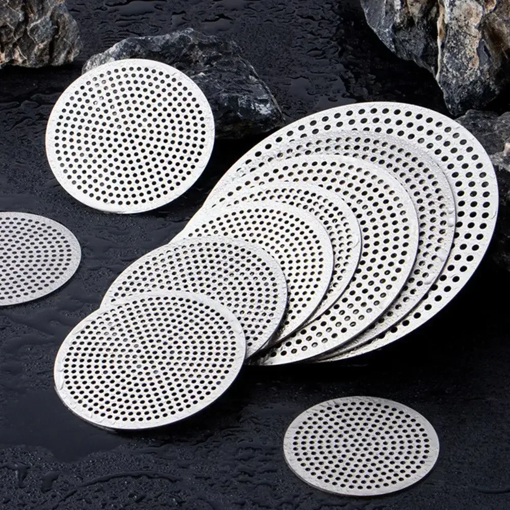 1Pc Round 304 Stainless Steel Sink Strainer Drains Cover Hair Filter Kitchen Bathroom Balcony Toilet Sewer Isolation Net