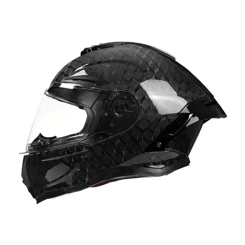 Casco Integral Anticolisión Airo para Motos, Casco de Motocicleta de Fibra de Carbono, Casco Integral de Carreras