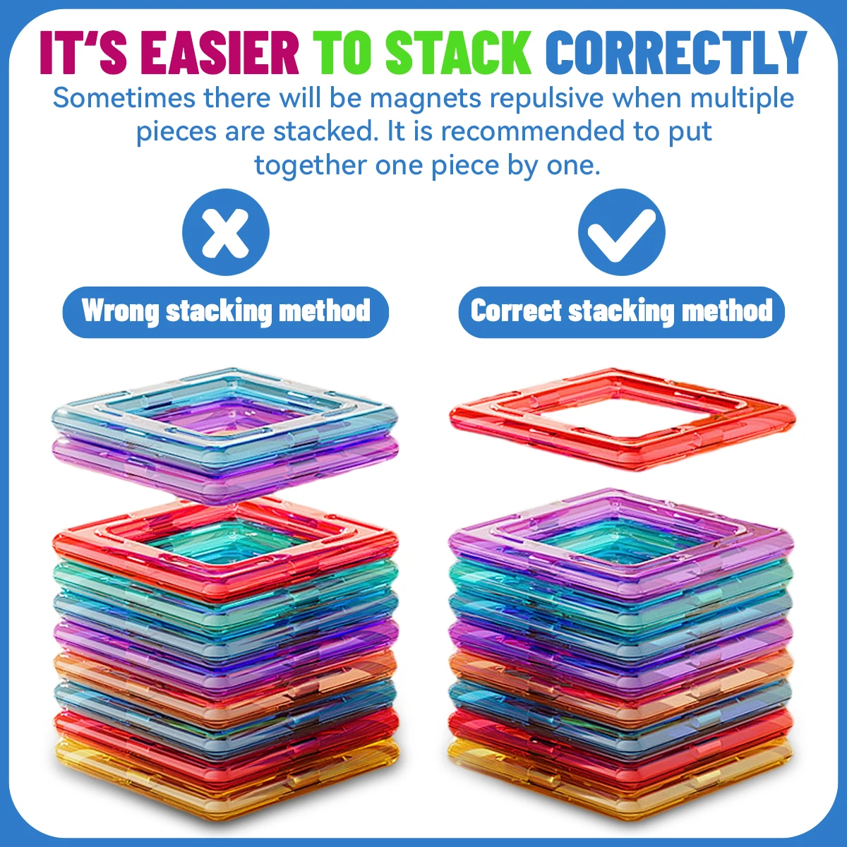 Magnetyczne klocki konstrukcyjne DIY, duży zestaw zabawek edukacyjnych STEM, magnetyczne zabawki edukacyjne do nauki i na prezenty urodzinowe