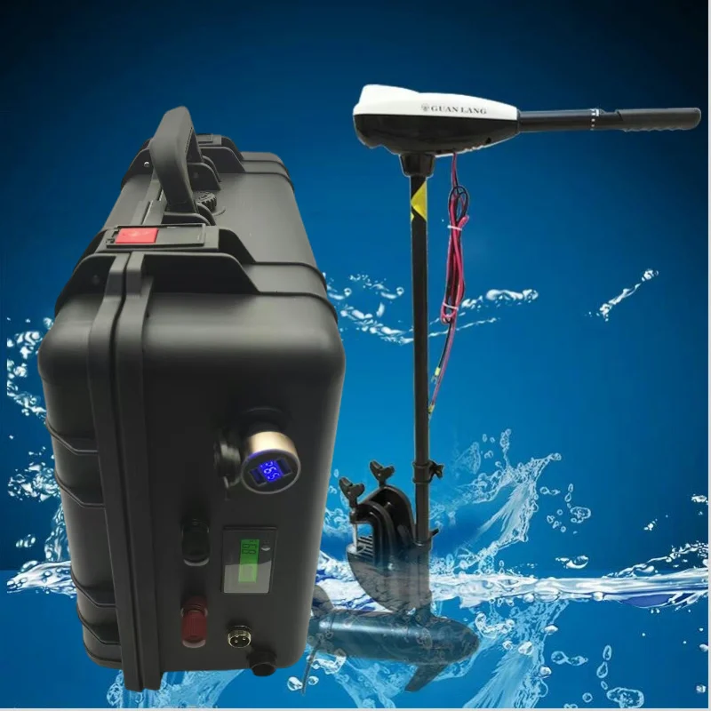 12V 50Ah 60Ah 80Ah 100Ah 120Ah 250Ah Lifepo4 Lithium Battery with Smart BMS 4S for Ship Rubber Boat Propeller Trolling Motor